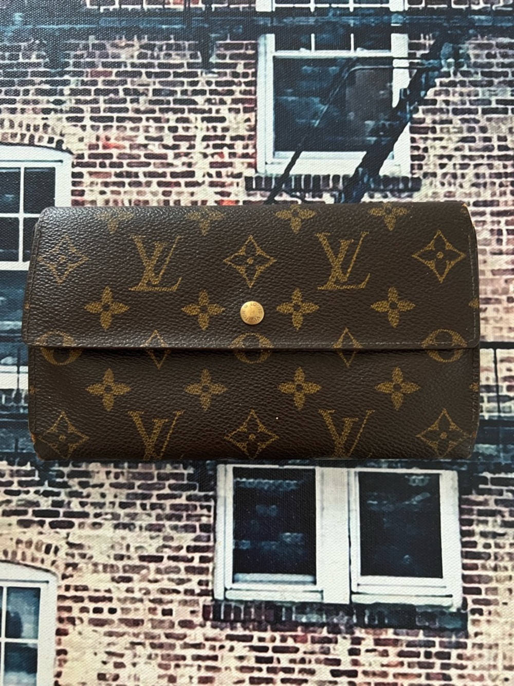 Louis Vuitton Monogram Porte Tresor International Trifold Long Wallet.